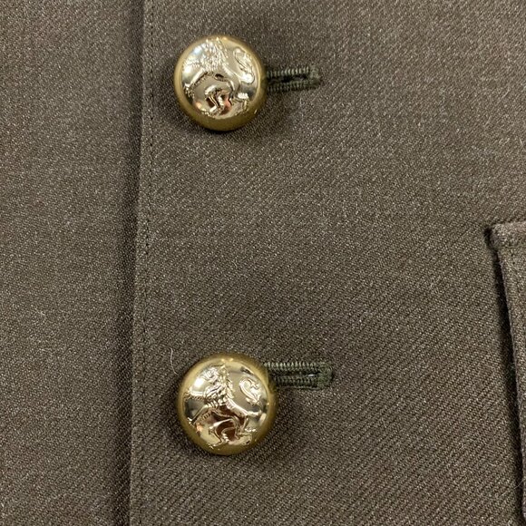 Vintage 80 1983 Belgium Belgian Military Jacket Men's 36 Army Dress Uniform Coat - Picture 3 of 14